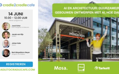 Bart Mispelblom Beyer spreekt bij Cradle to Cradle café Tilburg